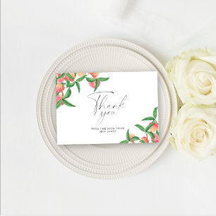 Perziken - vrijgezellenfeest bedankje kaart