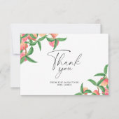 Perziken - vrijgezellenfeest bedankje kaart (Voorkant)