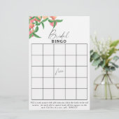 Perziken - Vrijgezellenfeest bingo spel (Staand voorkant)