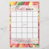 Perziken - Vrijgezellenfeest bingo spel (Voorkant)