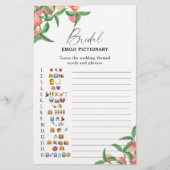 Perziken - vrijgezellenfeest emoji pictionary spel (Voorkant)