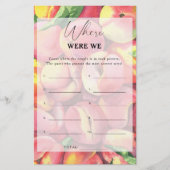 Perziken - Waar waren we vrijgezellenfeest spel (Voorkant)