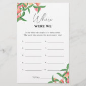 Perziken - Waar waren we vrijgezellenfeest spel (Voorkant)