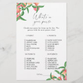 Perziken - Wat zit er in je tas spel (Voorkant)