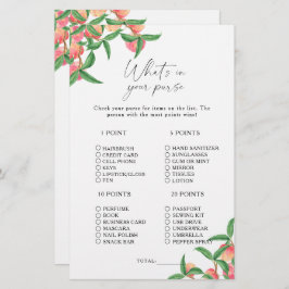 Perziken - Wat zit er in je tas spel