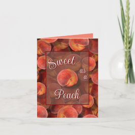 perziken-Wenskaart Kaart