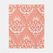 Perzikflenderen Fleece Deken (Voorkant)