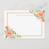 Perzikflens | Weddenschap Advieskaart (Voorkant)