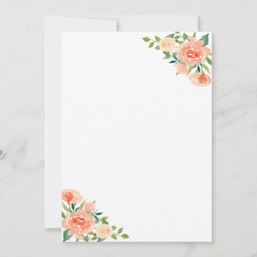 Perzikflens | Weddenschap Kaart (Achterkant)