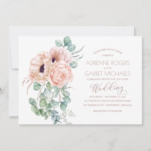 Perzikflesje met de bruinkoolzegening Eucalyptus Kaart (Voorkant)