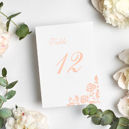  perzikflesjes Roos Lace Wedding Kaart