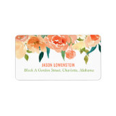 Perzikflessen | Weddenschap Etiket (Voorkant)