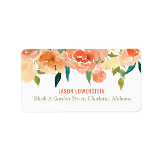 Perzikflessen | Weddenschap Etiket (Voorkant)