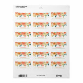 Perzikflessen | Weddenschap Etiket (Full Sheet)