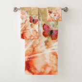 Perzikfloraal Bad Handdoek (Insitu)