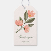 Perzikfloraal Cadeaulabel (Voorkant)