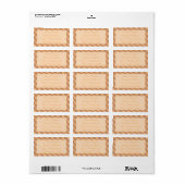  perzikfloraal etiket (Full Sheet)