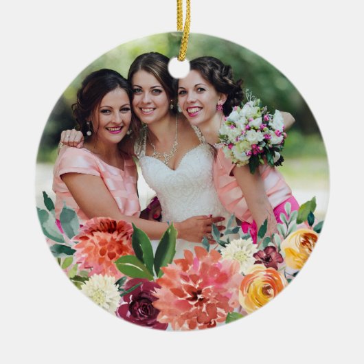 PerzikFloral World's grootste Bridesmaïde Ornament (Voorkant)