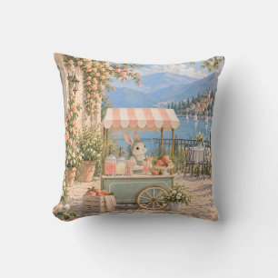 Perzikfrisdrank Konijnenkar Meerzijde Bloementerra Kussen