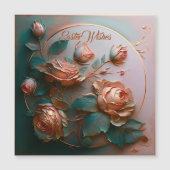 Perzikgeculpte Rozen (Voorkant)