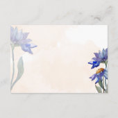 Perzikgegevens Waterverf en Paarse feestdagen Informatiekaartje (Achterkant)