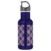 Perzikgequilteerd patroon met een diamant waterfles  (Achterkant)