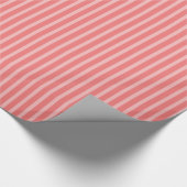 Perzikgestripte omslagpapier cadeaupapier (Hoek)
