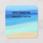 Perzikgevoelens en zomergevoelens visitekaartje (Voorkant)