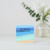 Perzikgevoelens en zomergevoelens visitekaartje (Staand voorkant)