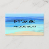 Perzikgevoelens en zomergevoelens visitekaartje (Voorkant)