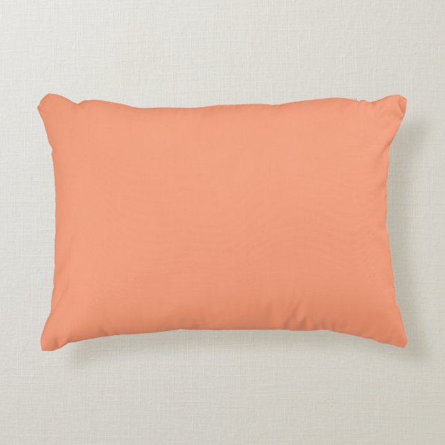 Perzikgloed Rood Palet Accent Kussen (Voorkant)