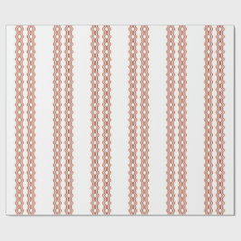 Perzikgolf Symmetrie Cadeaupapier