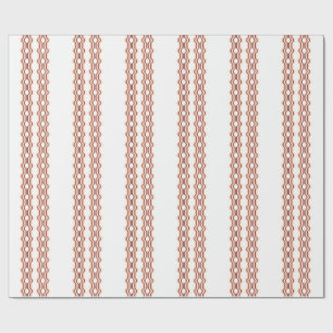 Perzikgolf Symmetrie Cadeaupapier