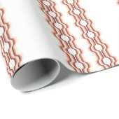 Perzikgolf Symmetrie Cadeaupapier (Rol Hoek)