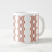 Perzikgolf-symmetrie Grote Koffiekop (Voorkant rechts)