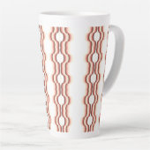 Perzikgolf Symmetrie Latte Mok (Rechterhoek)