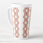 Perzikgolf Symmetrie Latte Mok (Linkerhoek)