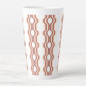 Perzikgolf Symmetrie Latte Mok (Voorkant)