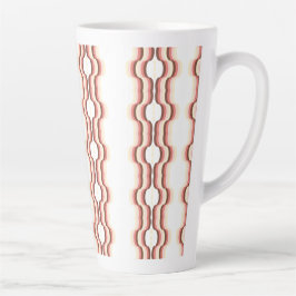 Perzikgolf Symmetrie Latte Mok