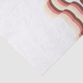 Perzikgolf Symmetrie Tissuepapier (Detail)