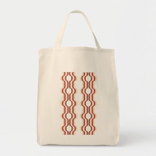 Perzikgolf-symmetrie Tote Bag (Voorkant)