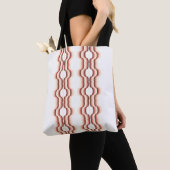Perzikgolf-symmetrie Tote Bag (Dichtbij)
