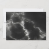 Perzikgoud en zwarte marmer geometrisch save the date (Achterkant)