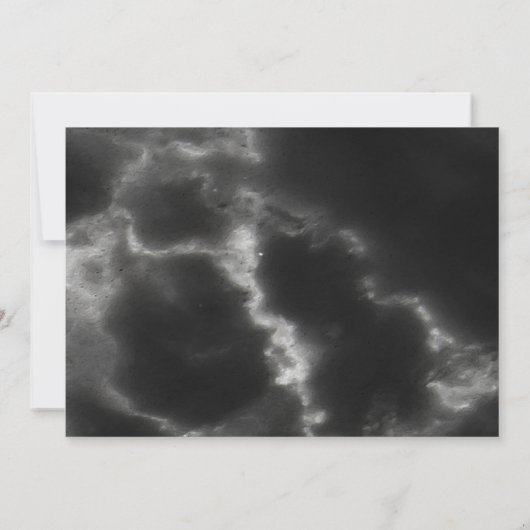 Perzikgoud en zwarte marmer geometrisch save the date (Achterkant)