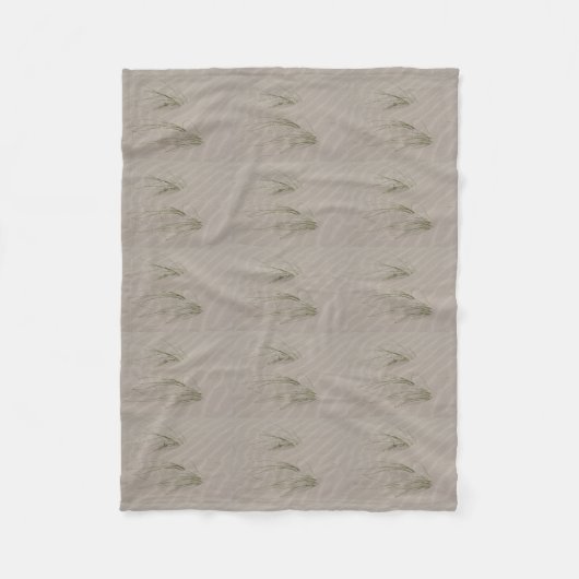 Perzikgras met schroefdraad fleece deken (Voorkant)