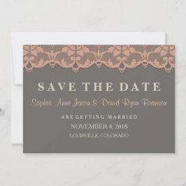  perzikgrijs weddenschap BEWAART DE DATUM Save The Date