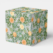 Perzikgrijze Trouwlente Bloemen Bedankdoosjes (Achterkant)