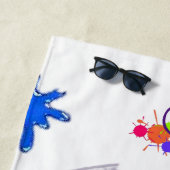 Perzikhanddoeken Crayons Strandlaken (In situ)