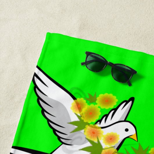 Perzikhanddoeken palmboom strandlaken (In situ)