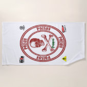 Perzikhanddoeken Strandlaken (Voorkant)